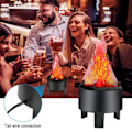 Miniatyrbilde 5 av 6: LED brann flamme effekt lys kunstig elektrisk flimmer bål lampe
