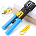 Miniatyrbilde 2 av 7: Crimp Verktøy Pass Through Cat5 Cat5e Cat6 Crimper Cutter Fripper