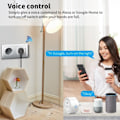 Miniatyrbillede 7 af 9: Smart Plug Mini US Power Outlet Socket 4400W Med Power Monitor Fjernbetjening Kontrol Kompatibel