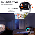 Pikkukuva 2 / 7: Laadukas A003 MINI Projektori WIFI Kannettava Koti teatteri Elokuva Beamer Smart TV Sync Android Puhelin LED Projektorit 4k elokuvalle