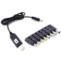 Pikkukuva 4 / 4: USB DC virta kaapeli Universaali USB DC liitäntä lataus kaapeli virta johto pistoke liitin sovitin
