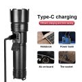 Miniatyrbilde 9 av 11: Kraftig LED Lommelykt USB Oppladbar Lommelykt Lys Høy Power Lommelykt Taktisk Lantern Lang Shot Hand Lampe