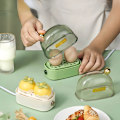 Miniatyrbild 3 av 7: 220V El Ägg Panna Poacher Automatisk Strömav Mini Frukost Maskin Ägg kokare 2 Ägg Bärbar Mat Steamer