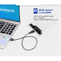 Miniatyrbilde 3 av 6: 3,0/2.0 HDD Kassering  2,5tommers SATA SSD Hard Disk Eske med 5Gbps Transfer Speed og Transparent Design Mobil Ekstern hus