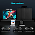 Miniatyrbillede 6 af 6: 2K 144Hz Portable Monitor 17,3 Tommer 2560x1440P IPS Skærm For Gaming