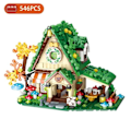 Miniatyrbillede 6 af 6: MOC Creative City Friends Street View Kaffe Hus Slik Butik Model Bygningsblokke Klodser Gør det selv legetøj