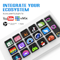 Miniatyrbild 6 av 6: Visual Tangentbord LCD Knapp 15 Keys Live Content Creation Controller Custom Knapp För Windows/MacOS/Android/iOS