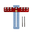 Miniatyrbilde 3 av 7: Trebearbeiding Boring Lokator Drill Guide Punch Locator Mal Linjal Justerbar For skap håndtak og trekker hull hull verktøy