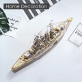 Miniatyrbillede 6 af 6: Metal Puslespil Model Bygningssæt Nagato Klasse Slagskib Stiksav Legetøj