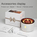 Miniatyrbillede 8 af 8: 360ml Vulcanic Flame Aroma Olie Diffuser Jellyfish Smoke Ring Luft Fugter Ultralyd Forstøvning Sprayer
