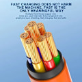 Miniatyrbilde 6 av 7: 120W 7A Rask Lading USB Type C kabel 180 grader rotasjon albue kabel