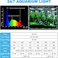Miniatyrbilde 6 av 6: 60 cm Auto På Av Akvarium LED Lys med Timer Full Spectrum Fish Tank Lys for Vann Planter acquariam