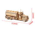 Miniatyrbillede 2 af 8: 3d træ damp tog model legetøj børn byggeklods puslespil lind montage simulering køretøj tog