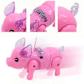 Miniatyrbilde 3 av 5: Morsom Elektrisk Piglet Musikk Walking Pig Action Figur Leker