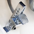 Miniatyrbild 4 av 6: Bil koppling lås universell auto broms pedal lås gasspjäll gaspedal säkerhet stål rostfritt stöldskydd verktyg