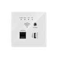 Miniatyrbild 5 av 5: 300Mbps 220V ström AP Relä Smart Trådlös WIFI repeater förlängare Vägg Inbäddad 2,4Ghz Router Panel