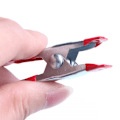 Miniatyrbillede 4 af 6: 10 stykker metal fjeder klemmer 2" clips blødt plastic spidser greb billeder håndværk clips værktøj