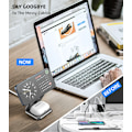 Miniatyrbillede 6 af 7: 3 I 1 Foldbar Magnetisk Trådløs Oplader Stativ Til iPhone 15 14 13 12 Pro/Max/Plus, AirPods 3/2/Pro, iWatch Opladning