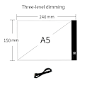 Miniatyrbild 7 av 8: Led ritning kopia block 3 nivå dimbar bräda bord animation målning