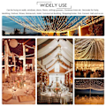 Miniatyrbillede 6 af 11: Jul Lys Led String Fairy Light 8 Modes Jule Lys Til Bryllup Fest Ferie Lys