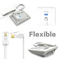Miniatyrbillede 2 af 6: 10 meter RJ11 6P4C modulær telefon ledning forlænger ledning kabel