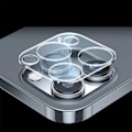 Miniatyrbild 1 av 6: 2 delar kamera skydd fodral till iphone 15 pro max härdat glas bak lins skydd