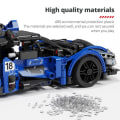 Miniatyrbilde 4 av 6: By Racing Pull Back Bil Bygge Klosser Speed Supercar Kjøretøy Moc Klosser Leker