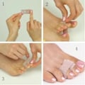 Miniatyrbillede 4 af 7: 2 Styks Åndbar Separator Manicure Hallux Valgus Splint Bøjle Tå Separator Finger Straightener