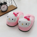 Miniatyrbild 1 av 8: Sanrio Hello Kitty Bomull Tofflor Vinter Foam Lovers Rosa Röd Mjuk Fleece Flicka Hem
