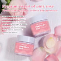 Miniatyrbilde 5 av 6: Rosa leire maske ansikt hud lysende mykner kaolin avgiftende pore rensende rose slam maske