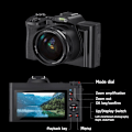 Miniatyrbilde 6 av 7: 5K Shooting Micro DSLR Kamera High-Definition Digital Kamera Elektronisk Blits Kamera