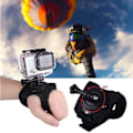 Pikkukuva 5 / 7: 360 astetta ranne ranneke käsivarsi hihna vyö jalusta kiinnike GoPro Herolle 8/7/6/5/4/3+/2 kamera nyrkki adapteri