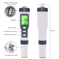Miniatyrbilde 4 av 6: 3 IN 1 PH Meter Vann Kvalitet Tester PH/TDS/TEMP Digital LCD EZ 9901 Monitor Tester For bassenger  drikke vann akvarier