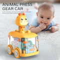 Pikkukuva 2 / 9: Press Gear Car Lapset's lelu auto veto takaisin poika lapset inertia auto palapeli eläimet auto