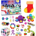 Miniatyrbilde 4 av 8: Fidget leker 24 dager jul advent kalender pakke anti stress leker