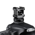 Miniatyrbillede 5 af 7: DSLR Cold Shoe Mount Adapter DSLR Monitor Mount Three Cold Shoe for LED Light Microphone