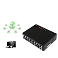 Miniatyrbillede 4 af 6: 10/100Mbps 16 Porte Netværk Switch Hurtig Ethernet LAN RJ45 Vlan Hub Desktop PC Switcher Med EU Adapter