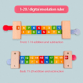 Miniatyrbillede 3 af 7: Børn's Matematik Dekomponering Lineal Montessori Tidlig Uddannelse Børnehave Matematik Operationer Digital Opløsning Lineal