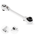Miniatyrbillede 4 af 5: Mini 1/4inch Double Ended Quick Socket Ratchet Nøgle Stang Skruetrækker Bit Hånd værktøj