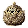 Miniatyrbillede 1 af 6: Retro Kobber Lille Lotus Lomme Hollow Out Røgelse pind Brænder Messing Røgelse Holder