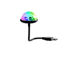 Pikkukuva 1 / 6: USB Mini Disco pallo Valot RGB Moniväri Auto Ilmakehä Makuuhuone koristeet Strobe Magic Lamppu