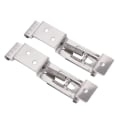 Miniatyrbillede 1 af 6: 2 STK Rektangulær Bil Licens Plade Fjeder Belastet Rustfrit Stål Bracket Biler Ramme Holder klemmer