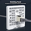 Miniatyrbillede 2 af 6: Kobling RJ45 Keystone Shielded Coupler Shielded Hun til Hun RJ45 Inline Kobler Keystone Jack