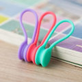 Miniatyrbild 8 av 10: Återanvändbara Twist Klipsar för Bundling Organisering Kablar Hörlurar USB Laddningssladd Silikon Kabel Winder