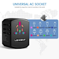 Miniatyrbild 6 av 7: Internationell resor adapter resor laddare