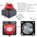 Miniatyrbillede 7 af 7: Batteri Afbryd Switch 12V 24V 300A Bil Isolator Afbryd Rotary Switch 2 og 3 Position Cut Off Switch for VR Camper Båd