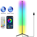 Miniatyrbillede 9 af 11: Stue Værelse Dæmpbar Hjørne Gulv Lampe 150cm Stativ Tuya Smart RGB LED Humør Lys
