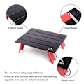 Miniatyrbilde 4 av 6: Camping Mini Bærbar Sammenleggbar Bord  Ultra Lett Sammenleggbar Datamaskin Seng Skrivebord