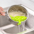 Miniatyrbillede 2 af 8: 1 stk blad formet ris vask gadget nudler spaghetti bønner colanders si køkken tilbehør