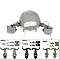 Miniatyrbillede 5 af 11: M32 MOD4 Skydning Høreværn Taktisk Støj Reduktion Headset med hjelm